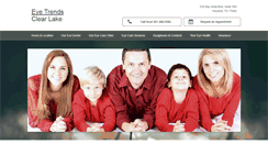 Desktop Screenshot of eyetrendsclearlake.com