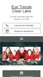 Mobile Screenshot of eyetrendsclearlake.com