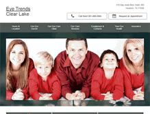 Tablet Screenshot of eyetrendsclearlake.com